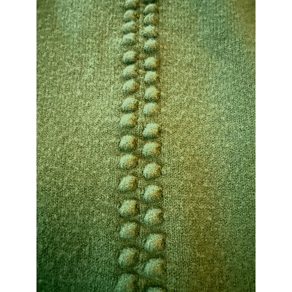 Soft Surroundings Green Knit Sweater Long Sleeve Textured Design Comfortable M - Picture 7 of 8